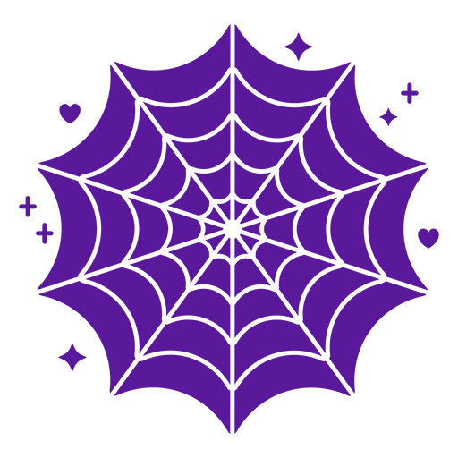Spinnennetz-Halloween-Symbol PNG-Design