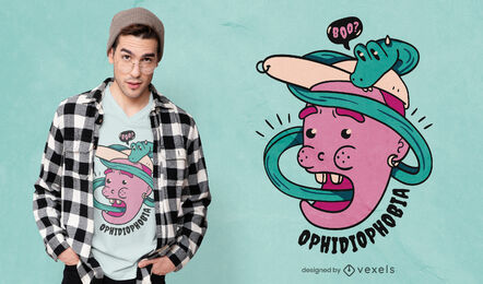 Rad Ophidiophobia T-Shirt-Design