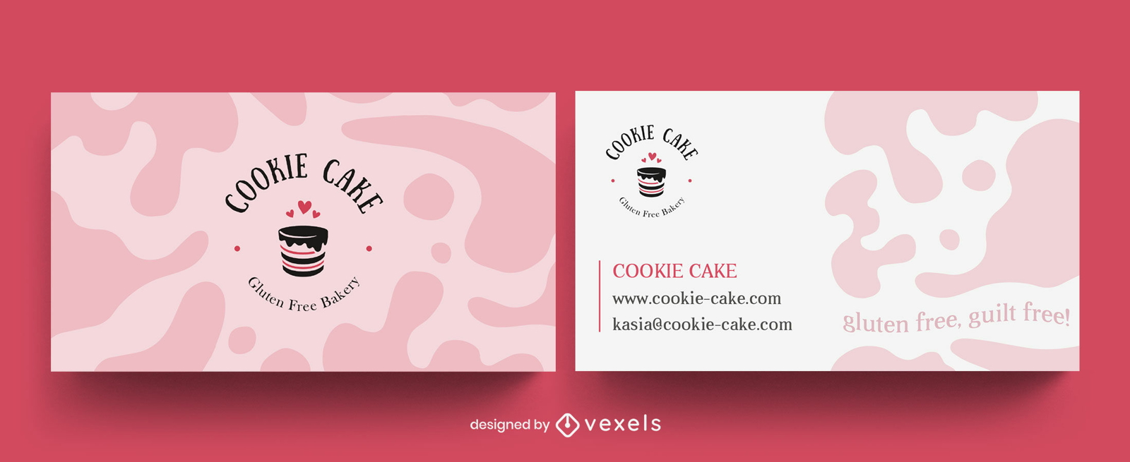 Business card templates set - printable Royalty Free Vector