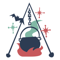 Magic halloween cooking pot PNG Design