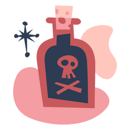 Flasche mit Giftzauber PNG-Design