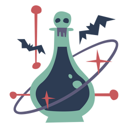 Bottle of poison PNG Design