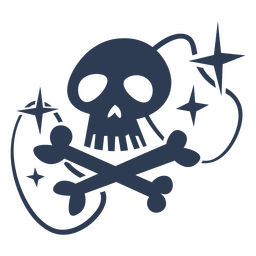 Giftschädel-Gefahrenzeichen PNG-Design