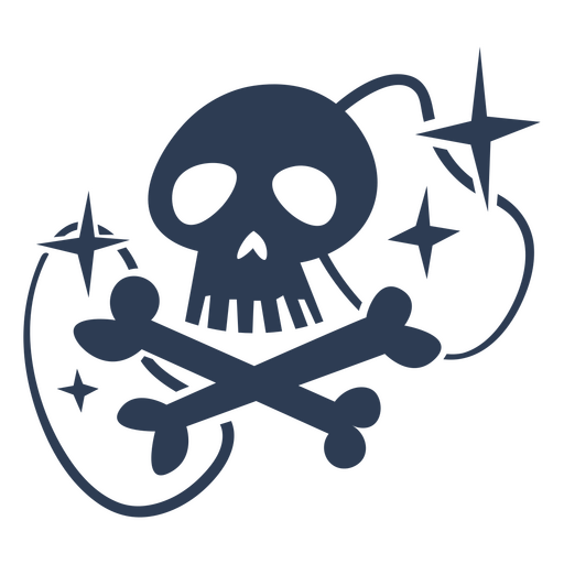 Poison skull danger sign PNG Design