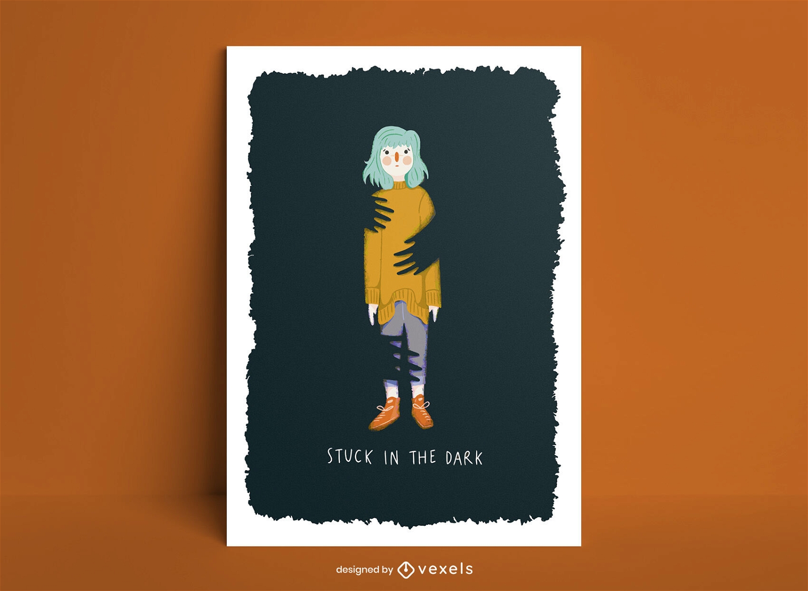 Fear of the dark poster template