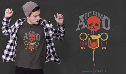 Gruseliges Aichmophobie-T-Shirt-Design