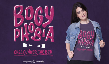 Gruseliges Bogyphobie-T-Shirt-Design
