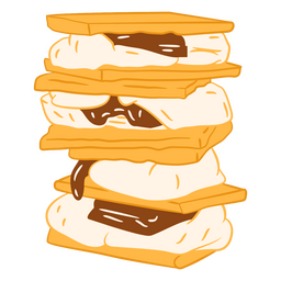 Süßes s&#39;mores Essen PNG-Design