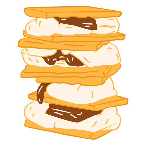 Comida de doces s&#39;mores Desenho PNG