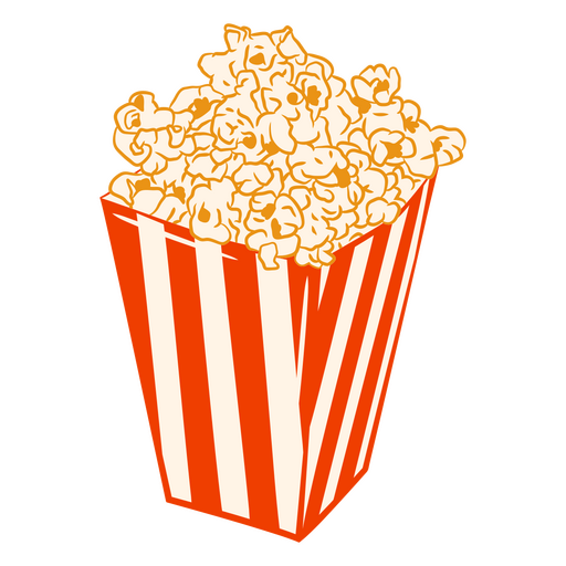 S??es Popcorn-Essen PNG-Design