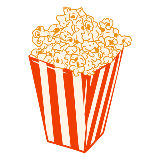 Süßes Popcorn-Essen PNG-Design