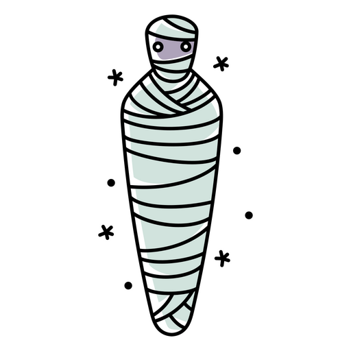 Icono de momia vendada Diseño PNG