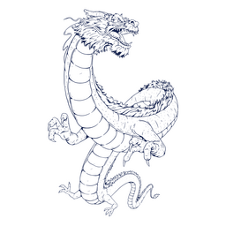 Dragão do Zodíaco Chinês Desenho PNG