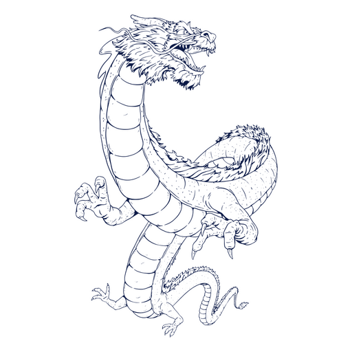 Dragón zodiaco chino Diseño PNG
