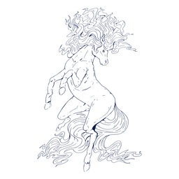 Caballo zodiaco chino Diseño PNG
