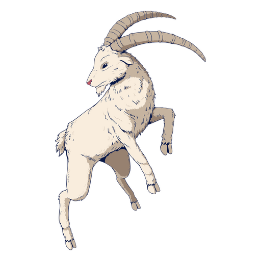 Goat colored chinese zodiac PNG Design