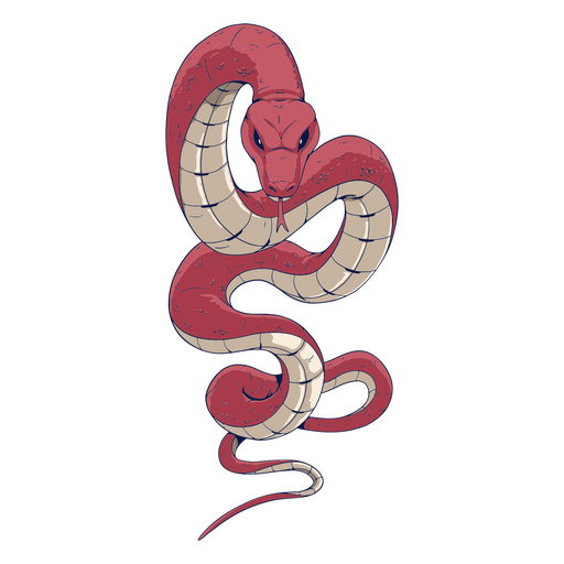 Schlangenfarbener chinesischer Tierkreis PNG-Design