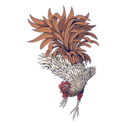 Zodíaco chino color pollo Diseño PNG