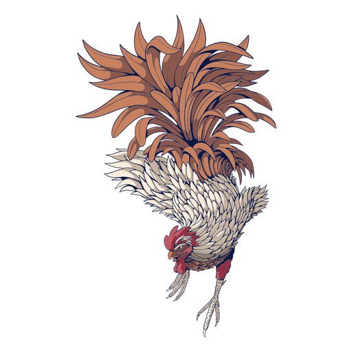 Zodíaco chinês colorido de frango Desenho PNG