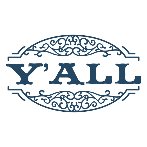 Y'all quote vintage sign PNG Design