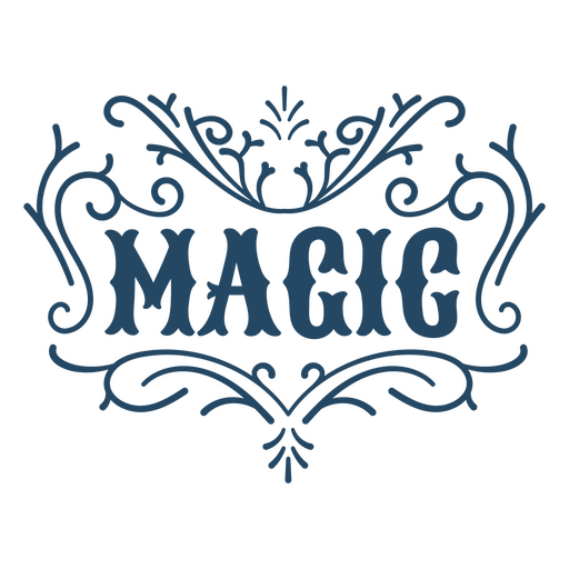 Magic quote ornamental sign  PNG Design
