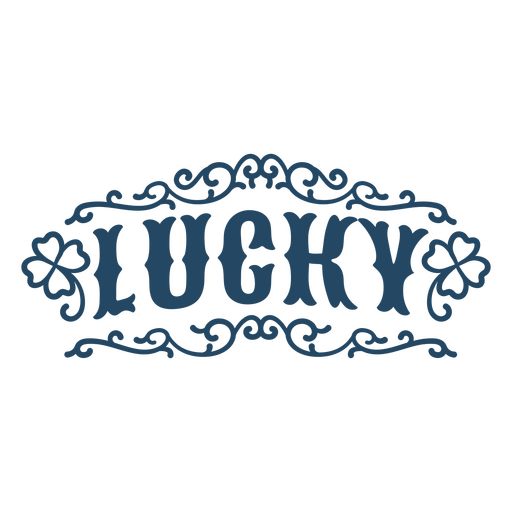 Glückszitat Zierzeichen PNG-Design