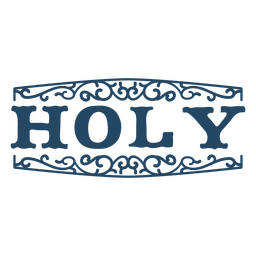 Dekoratives Zeichen des Heiligen Zitats PNG-Design