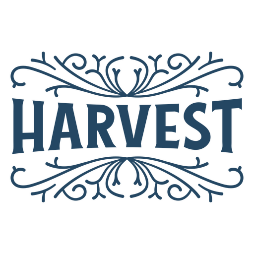 Harvest quote vintage sign PNG Design