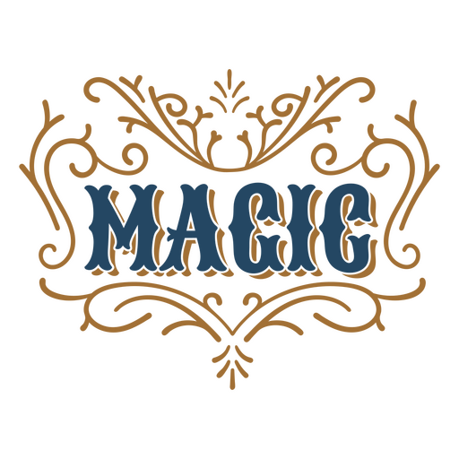 Magic quote vintage sign PNG Design