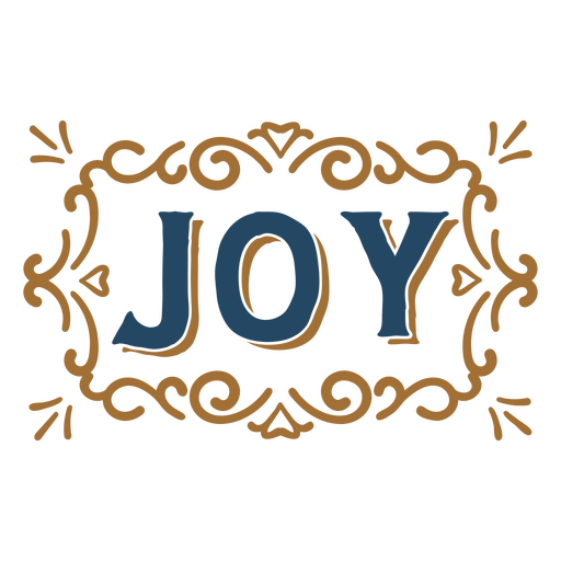 Joy-Zitat-Vintage-Zeichen PNG-Design