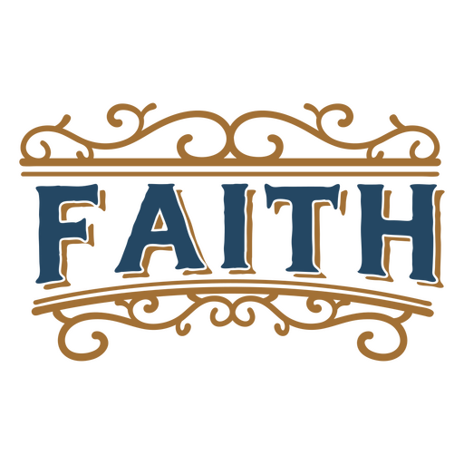 Faith quote vintage sign  PNG Design