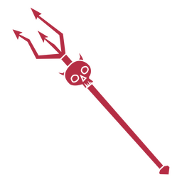 ícone do tridente do diabo Desenho PNG