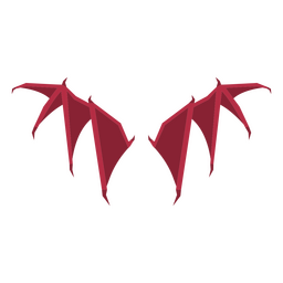 Icono de alas de monstruo diablo Diseño PNG