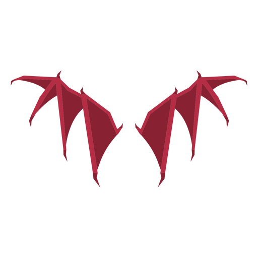 Icono de alas de monstruo diablo Diseño PNG