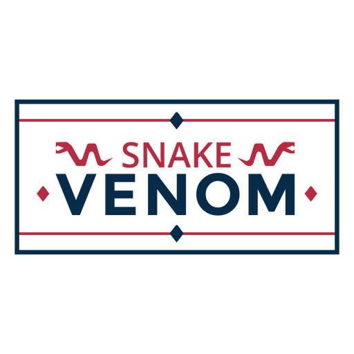 Snake venom Halloween quote badge PNG Design