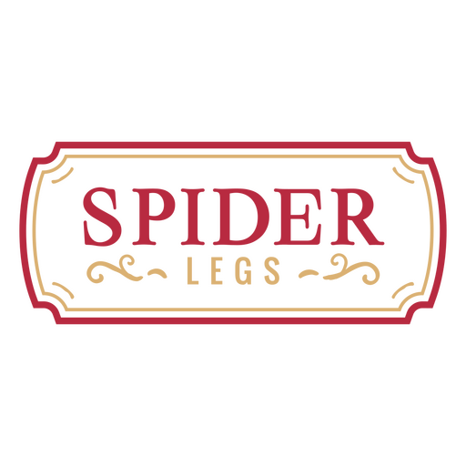 Spider legs witchcraft spell sign PNG Design