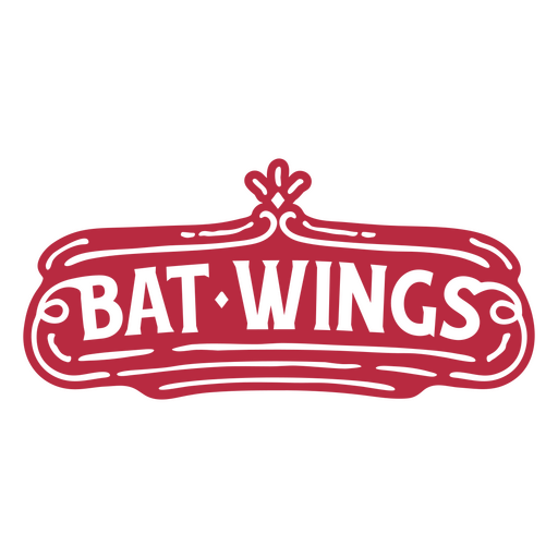 Bat wings quote sign PNG Design