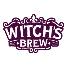 Gebräu-Zitataufkleber der Hexe PNG-Design