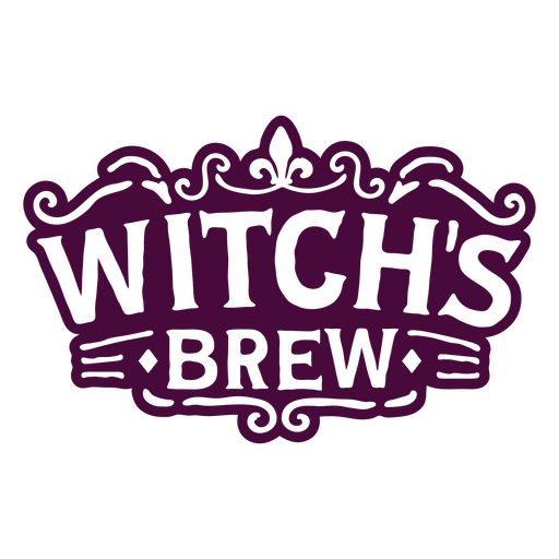 Witch's brew quote label PNG Design