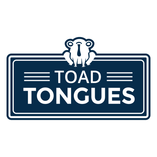 Witchcraft ingredient label toad tongues PNG Design