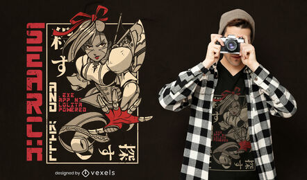 Lolita powered japanisches T-Shirt Design