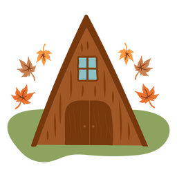 Wildnisfallhütte PNG-Design