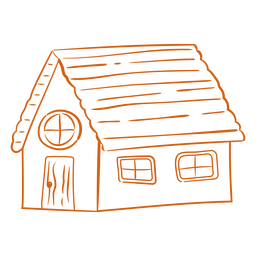 Cabaña simple al aire libre en el desierto Diseño PNG