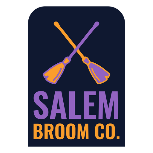 Salem broom quote badge PNG Design