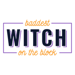 Cita de la bruja más mala del bloque Diseño PNG