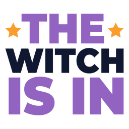 A bruxa está em citação Desenho PNG