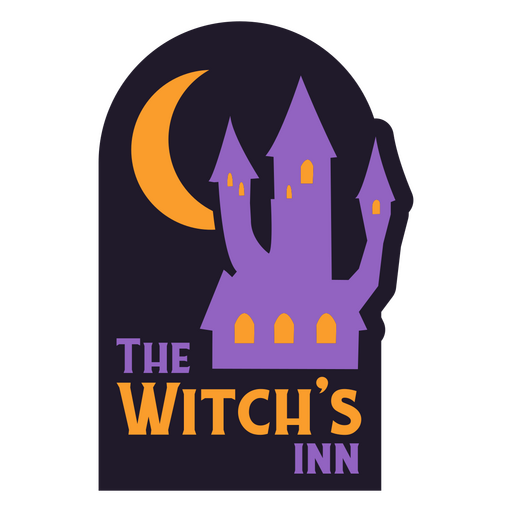 The witch's inn quote badge PNG Design