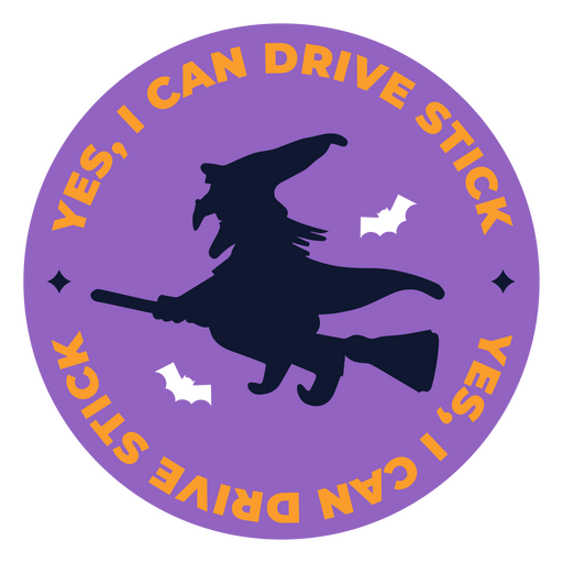 I can drive a stick quote badge PNG Design