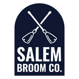 Distintivo de citação de halloween de vassoura de Salem Desenho PNG