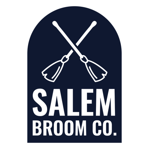 Salem broom halloween quote badge PNG Design